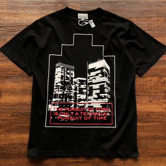 CAVERMPT Tops - Cavermpt Black Short Sleeve City Skyscraper Print T-Shirt